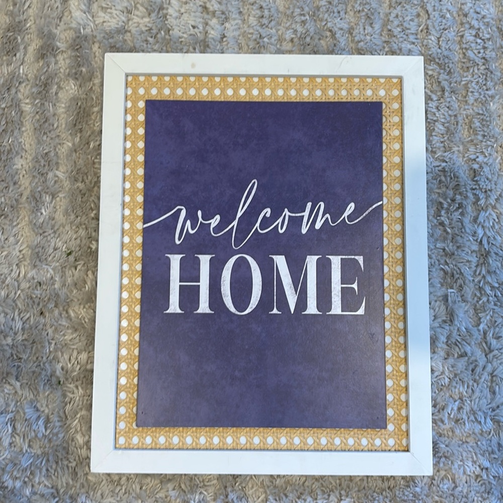 Welcome home wall decor
